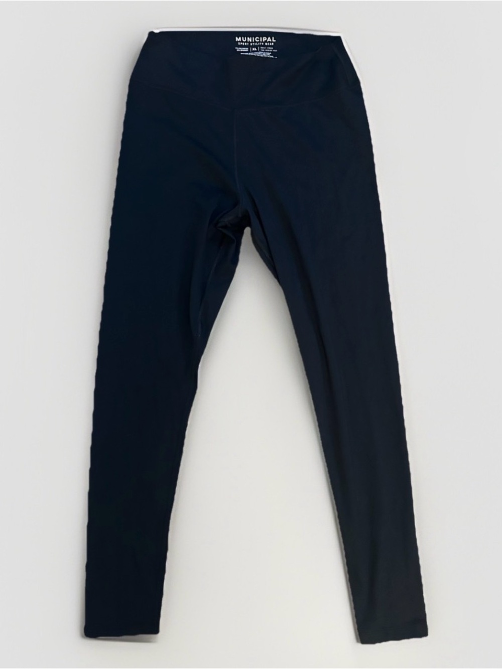 Municipal Sport Utility Gear Womens Leggings Size XL Black High Rise Pants Gym